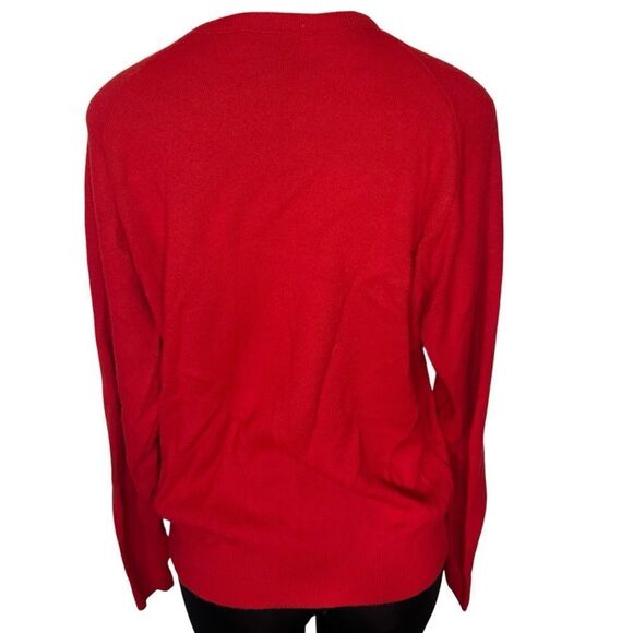 Vintage Collegiate Casuals Stanford University red knit v neck Sweater Sz medium - Picture 2 of 9
